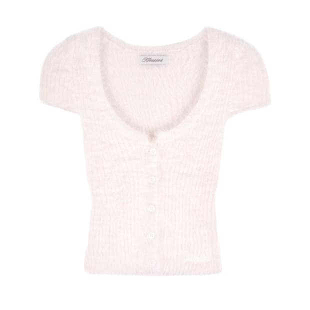 클리시어 cotton candy fur cardigan 코튼캔디퍼가디건