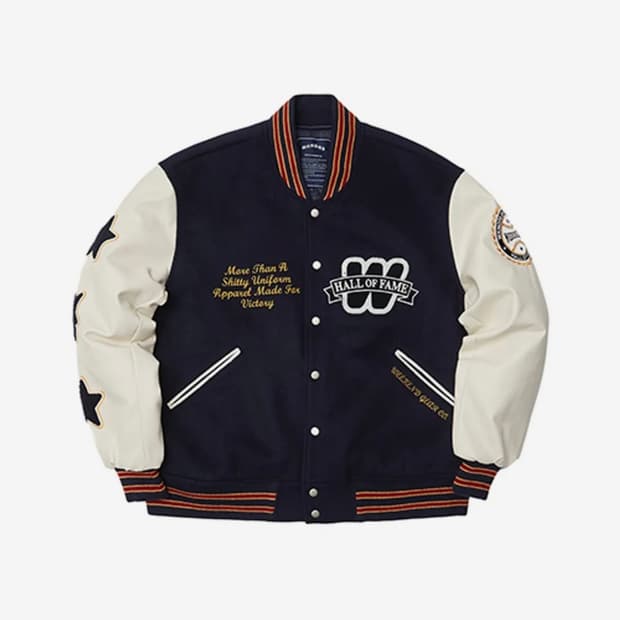 위캔더스 바시티 자켓 H.O.F VARSITY JK (NAVY)