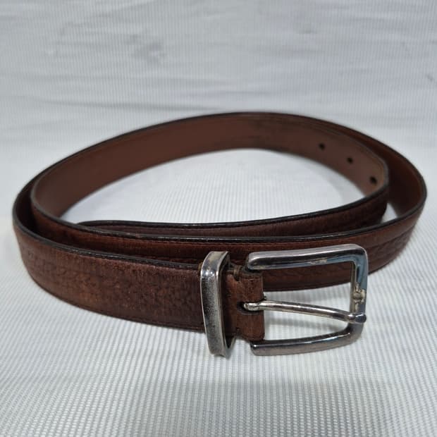 부루넬로 쿠치넬리 빅 사이즈 가죽 벨트 남성