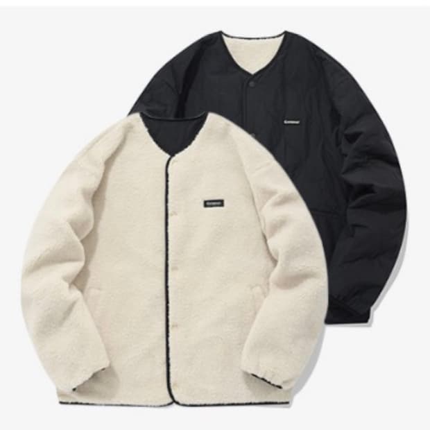 L) 커버낫 리버시블 양면 쉐르파 집업 자켓 뽀글이 후리스