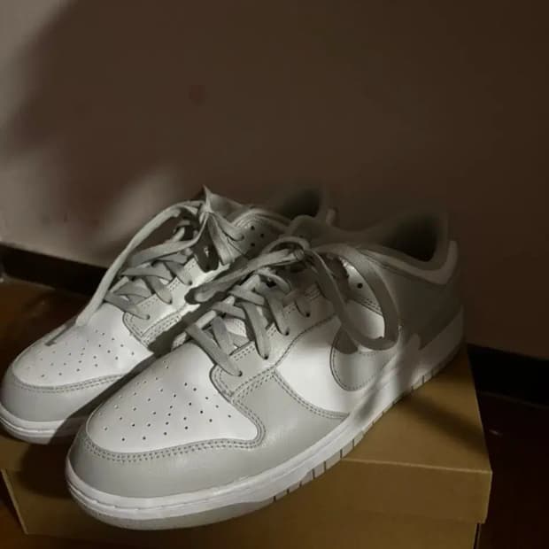 나이키 덩크로우 그레이 포그 300 한번신은 새상품