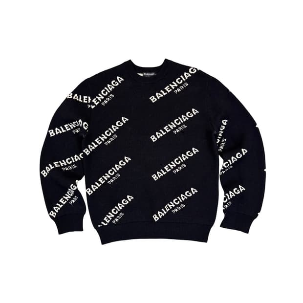 발렌시아가 멀티로고 니트 made in ITALY (S)