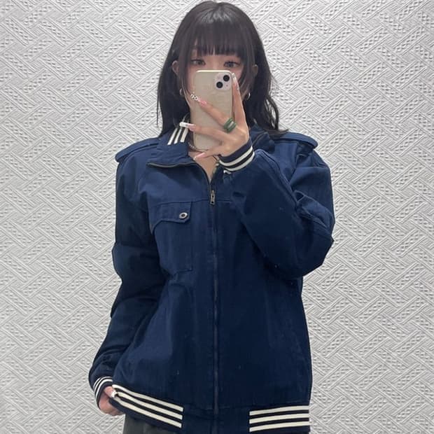아디다스 흑탭 올드스쿨 레트로 프레피 바시티 자켓 105 C11142