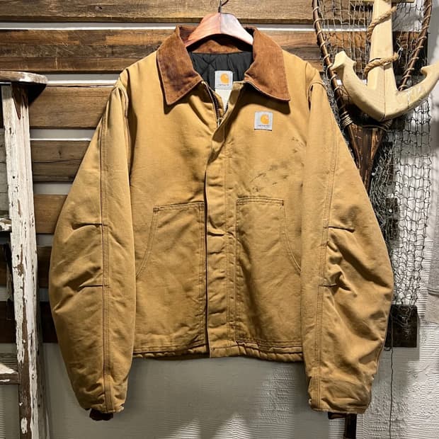 [XL]90's 칼하트 Made in USA 더티워싱 아크틱 워크자켓