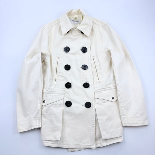 이스트로그 피코트 자켓 화이트