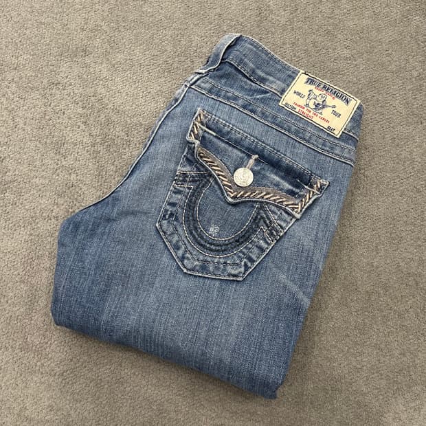 26 트루릴리젼 스트레이트 워싱 데님