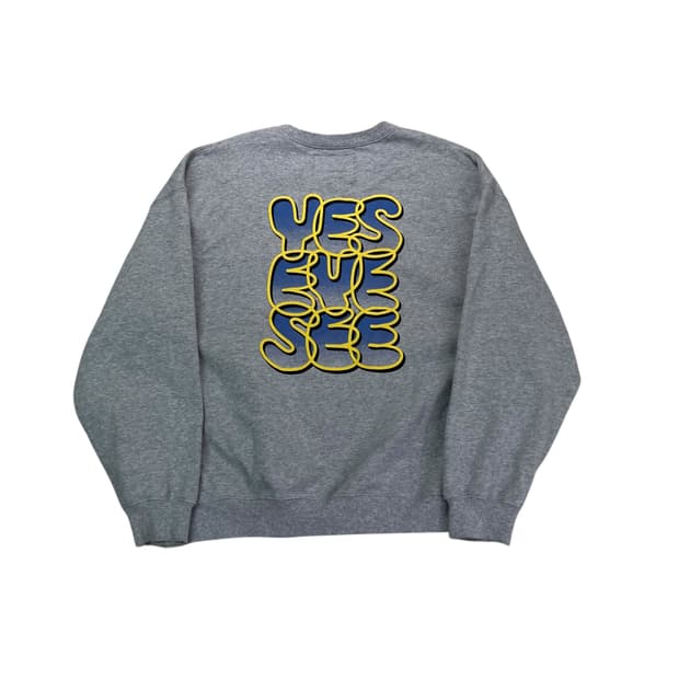 100 예스아이씨 빅로고 맨투맨 