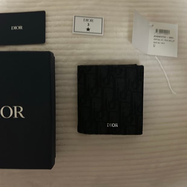 새상품)   디올 오블리크 반지갑 단순개봉