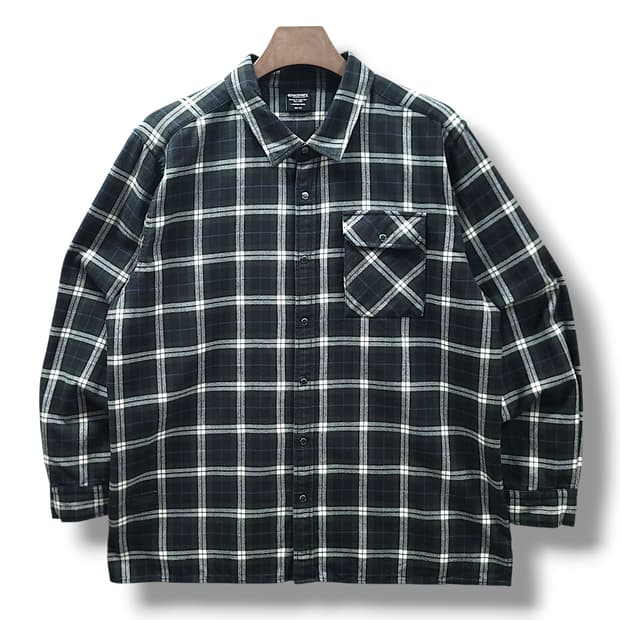 [110] 디스커버리 멀티컬러체크 코튼 폴리 혼방 긴팔셔츠