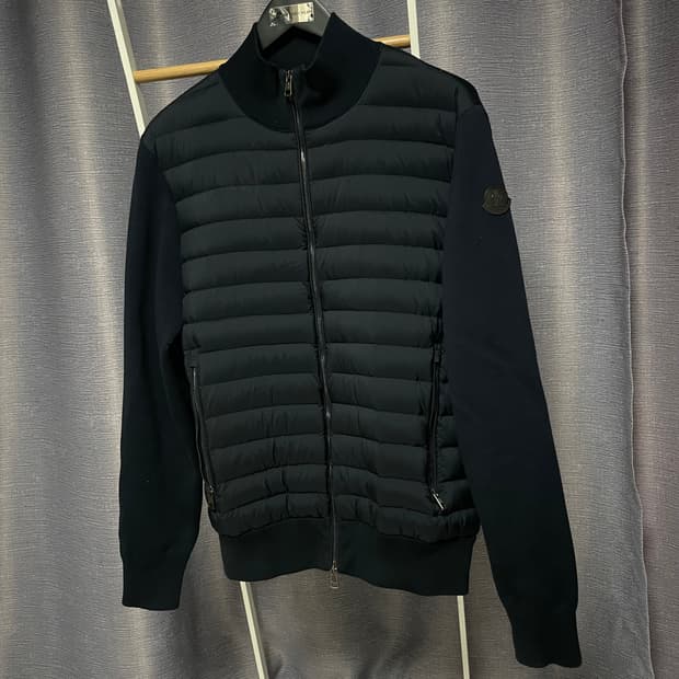 몽클레어 트리콧 가디건 니트패딩 XL