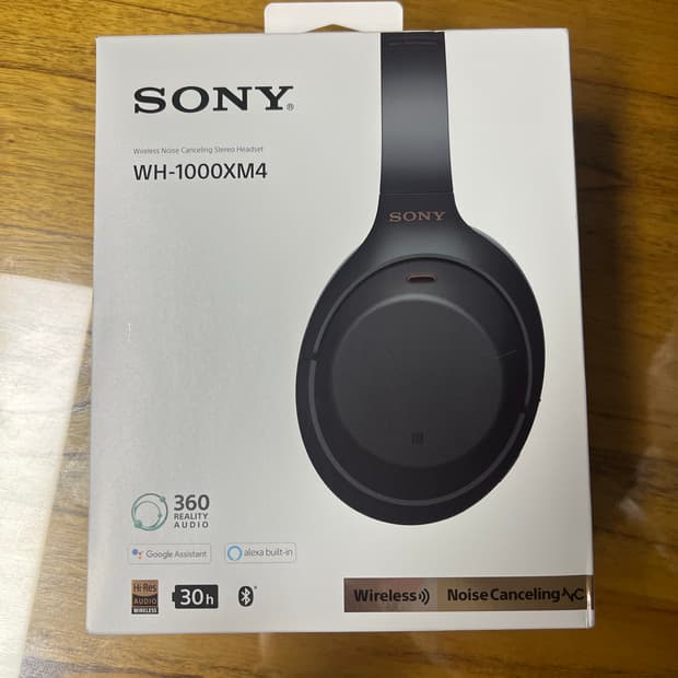 소니 WH-1000XM4 노이즈캔슬링 헤드폰 블랙