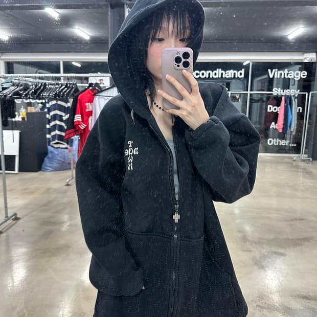 DOG TOWN 도그타운 그래픽 블랙 후드집업
