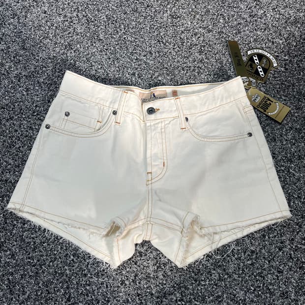 쥬시꾸뛰르 화이트 데님 반바지 26
