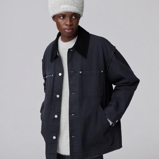 [M] 25 신상 GU 언더커버 UG 커버올 프린지 워크 자켓 네이비