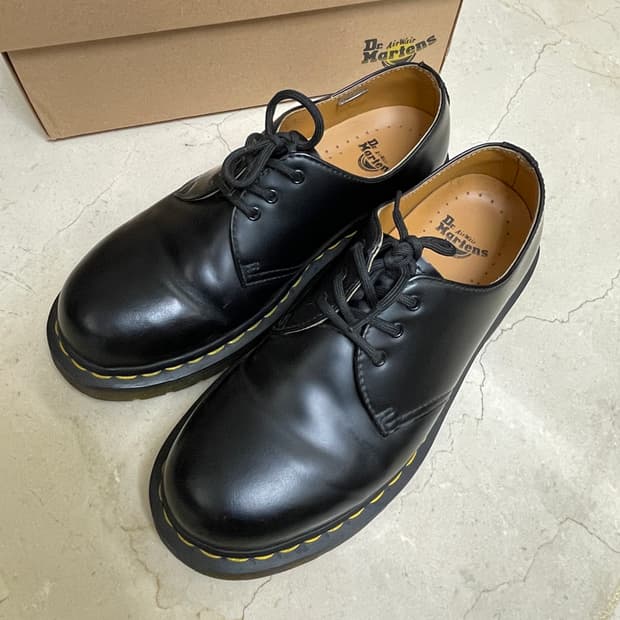 (240)닥터마틴 1461 스무스 블랙 uk5