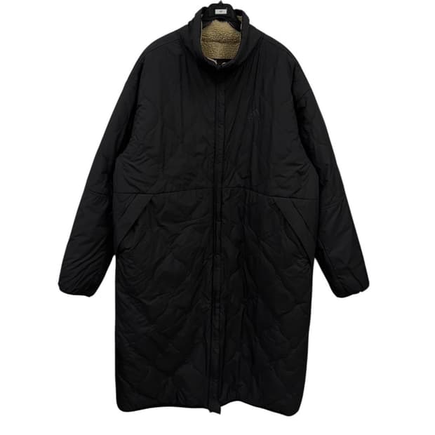 아디다스 리버시블 롱 후리스자켓