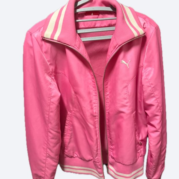 푸마 핑크 트랙탑