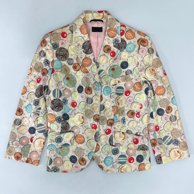 폴스미스 플레이트 패턴 레어 자켓