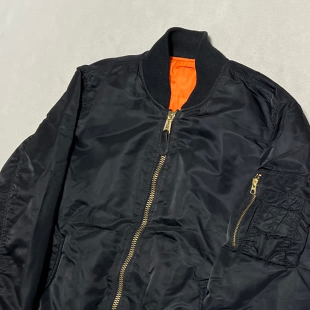 M 알파 인더스트리 리버시블 ma-1 항공 자켓