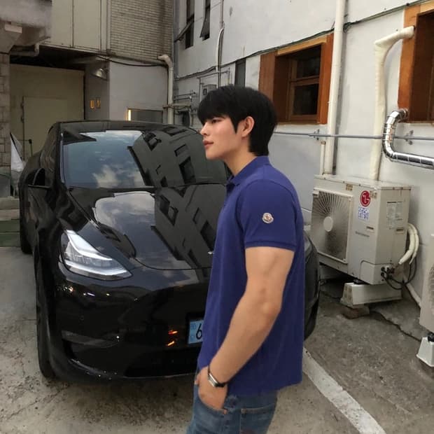몽클레어 정품 pk티 블루