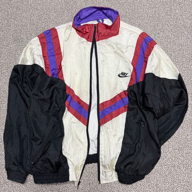 [택포] Nike 90's 나이키 올드스쿨 스우시 바람막이 웜업 [A-]