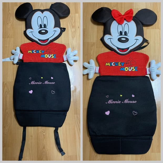 미사용 / 미키마우스 카시트커버 풀세트