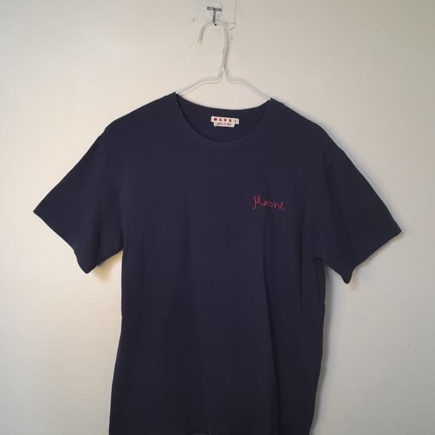 마르니 MARNI 네이비 반팔 티셔츠 36
