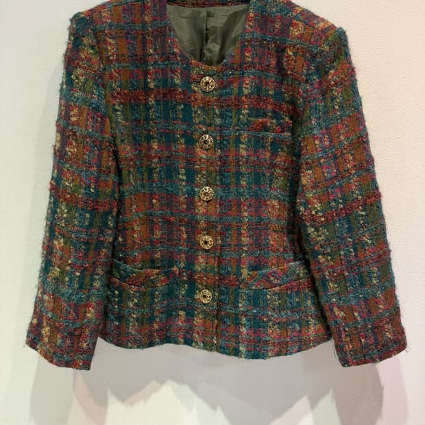 트위드 자켓 (Fabric by French, Made In Japan)