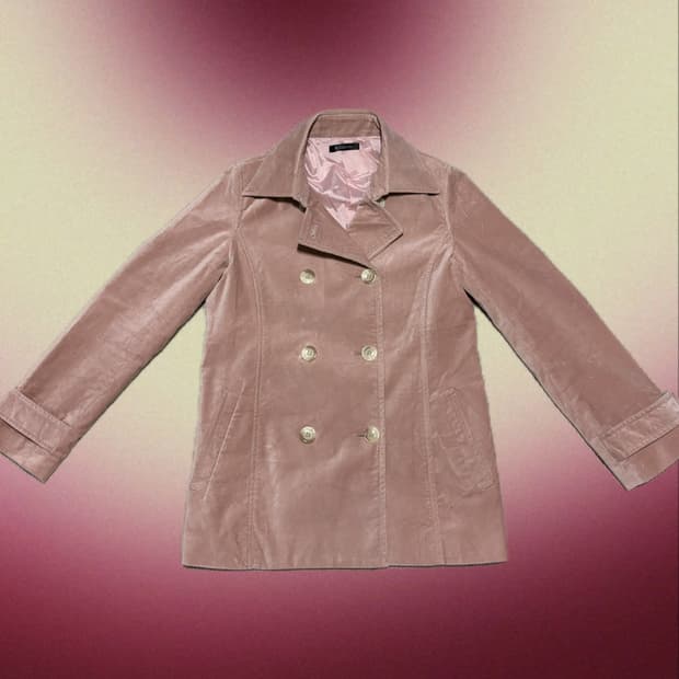 Pink velvet jacket