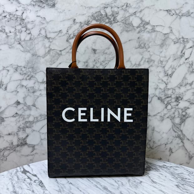 셀린느 트리옹프 캔버스 카바스 스몰 토트백 크로스백