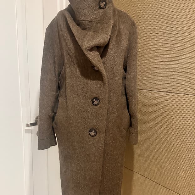 비비안웨스트우드 수리 알파카 캐시미어 orb 코트