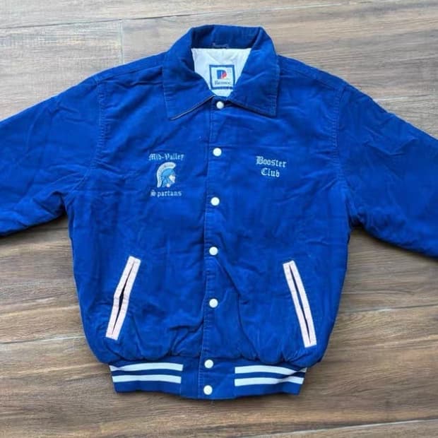 메이드 인 USA 코듀로이 바시티 자켓