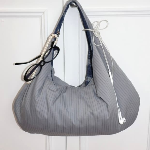 뎁크 아일릿 데님 백