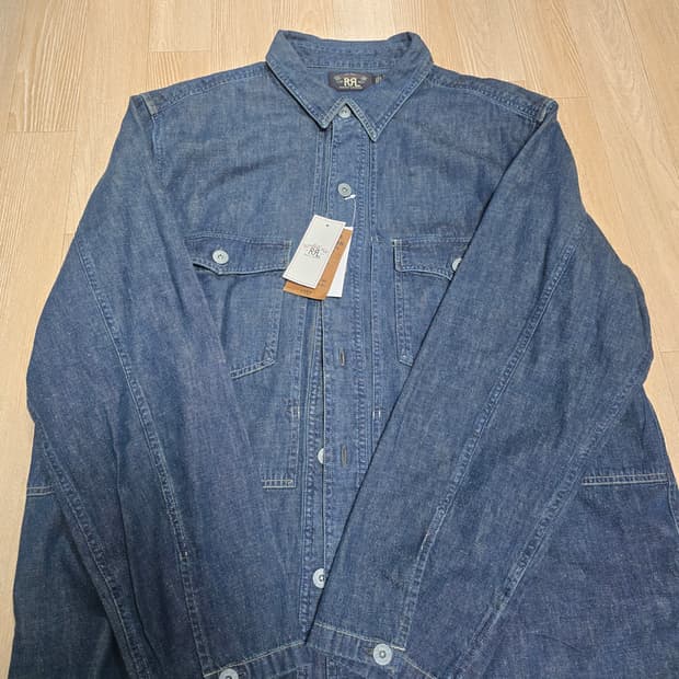 RRL 인디고 데님 오버셔츠