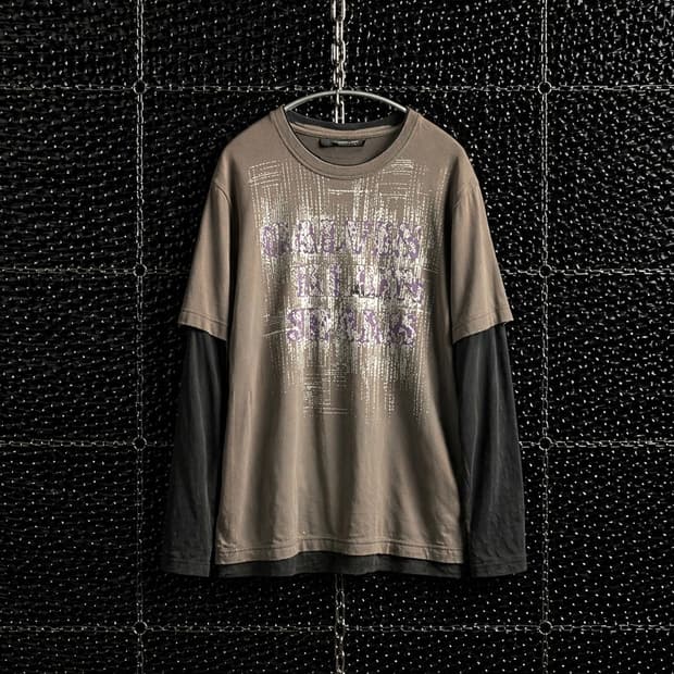 Calvin Klein jeans 레터링 레이어드 롱슬리브