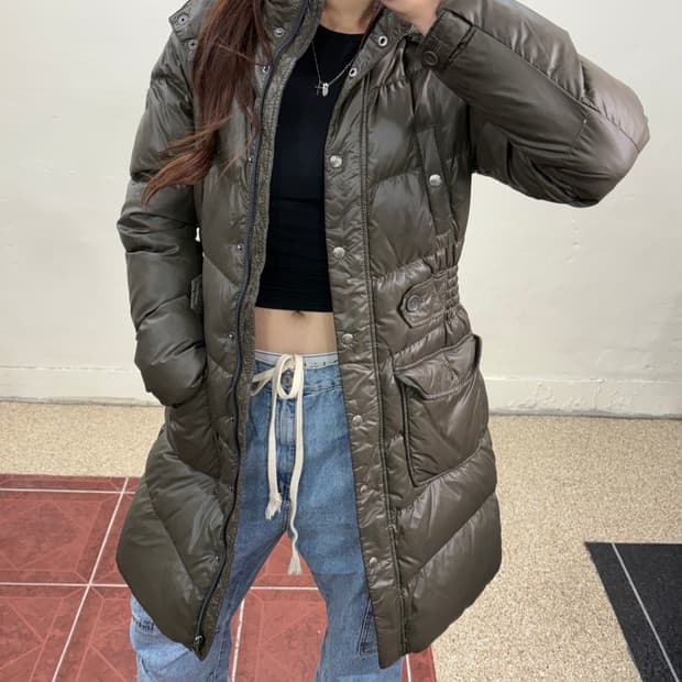 타미힐피거 다운 롱 패딩