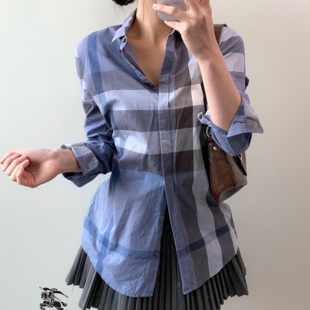 버버리 체크 셔츠 