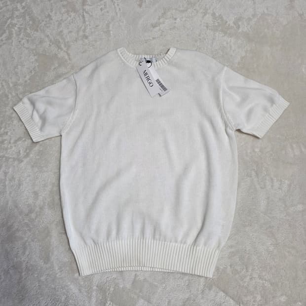 (XL)메르고 노디 라운드넥 반팔 니트 