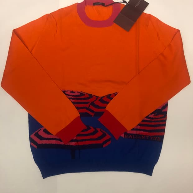 BALLANTYNE(발란타인) 프린팅 라운드넥 니트