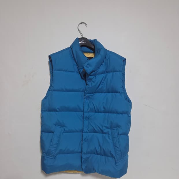 탑테탑텐 파란색 패딩 조끼 100