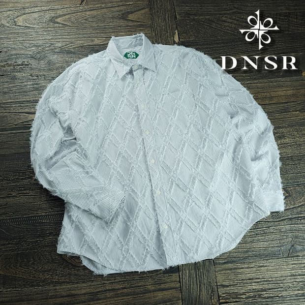 [DNSR] 24 SS 오버사이즈 테슬 셔츠 그레이 M20847