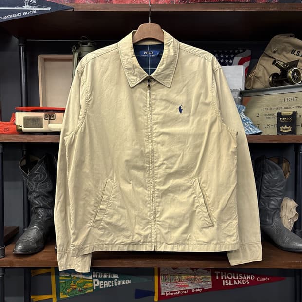 신형라벨 폴로 랄프로렌 타탄체크 라이닝 클래식 스윙자켓 N827