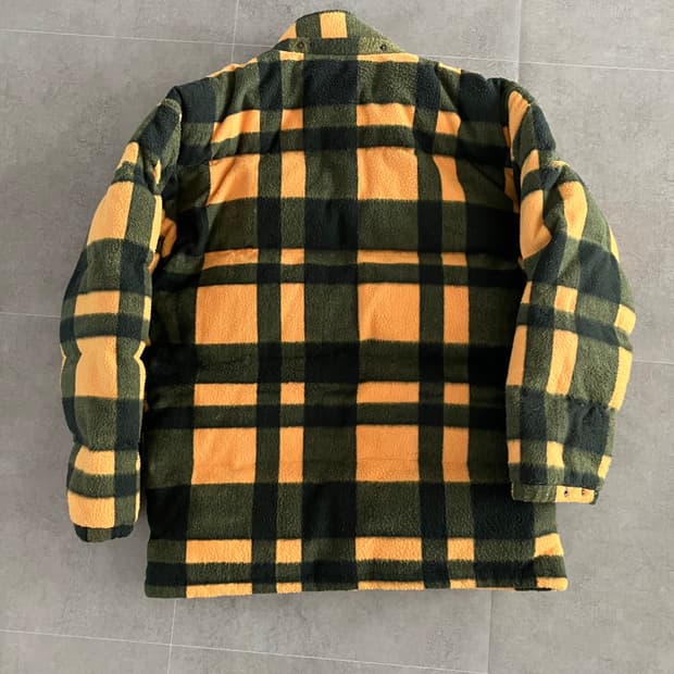 00s 빈티지 워크웨어 체크 패딩
