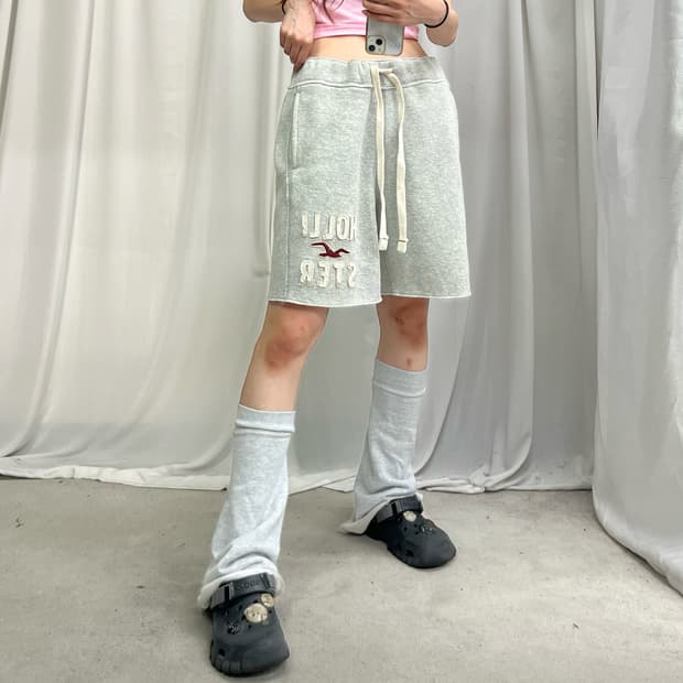 Hollister melange gray shorts