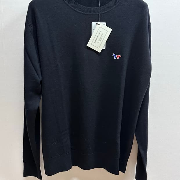 [새상품] 메종키츠네 트리콜로르 폭스 울니트 XL