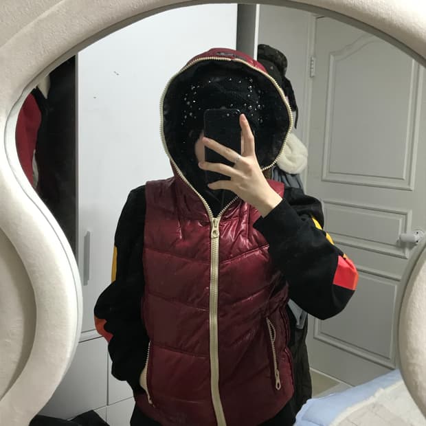 버카루 풀집업 패딩조끼