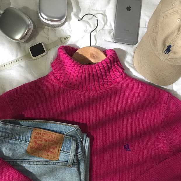 (WOMAN) 폴로랄프로렌 목폴라 니트 M