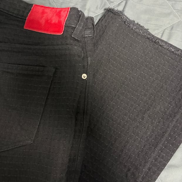 [34] 뤠쓰 wrath 느린양반 사시코 팬츠 블랙 워시드