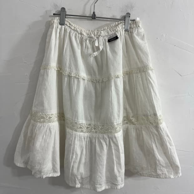 hiromichi nakano white lace mori skirt
