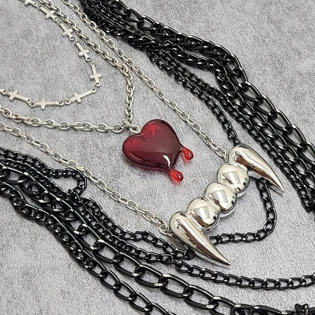 cross necklace set